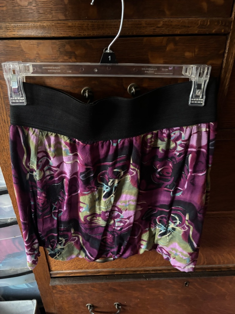 Full Tilt  Bubble Mini Skirt with Black Waistband